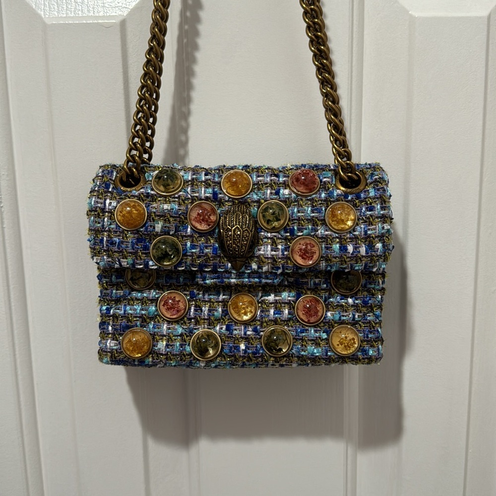 Kurt Geiger London tweed crossbody bag - Picture 2 of 8